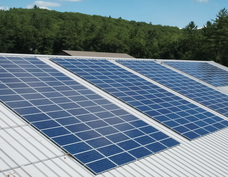 Roof top solar array inspection, ARE UAS Services