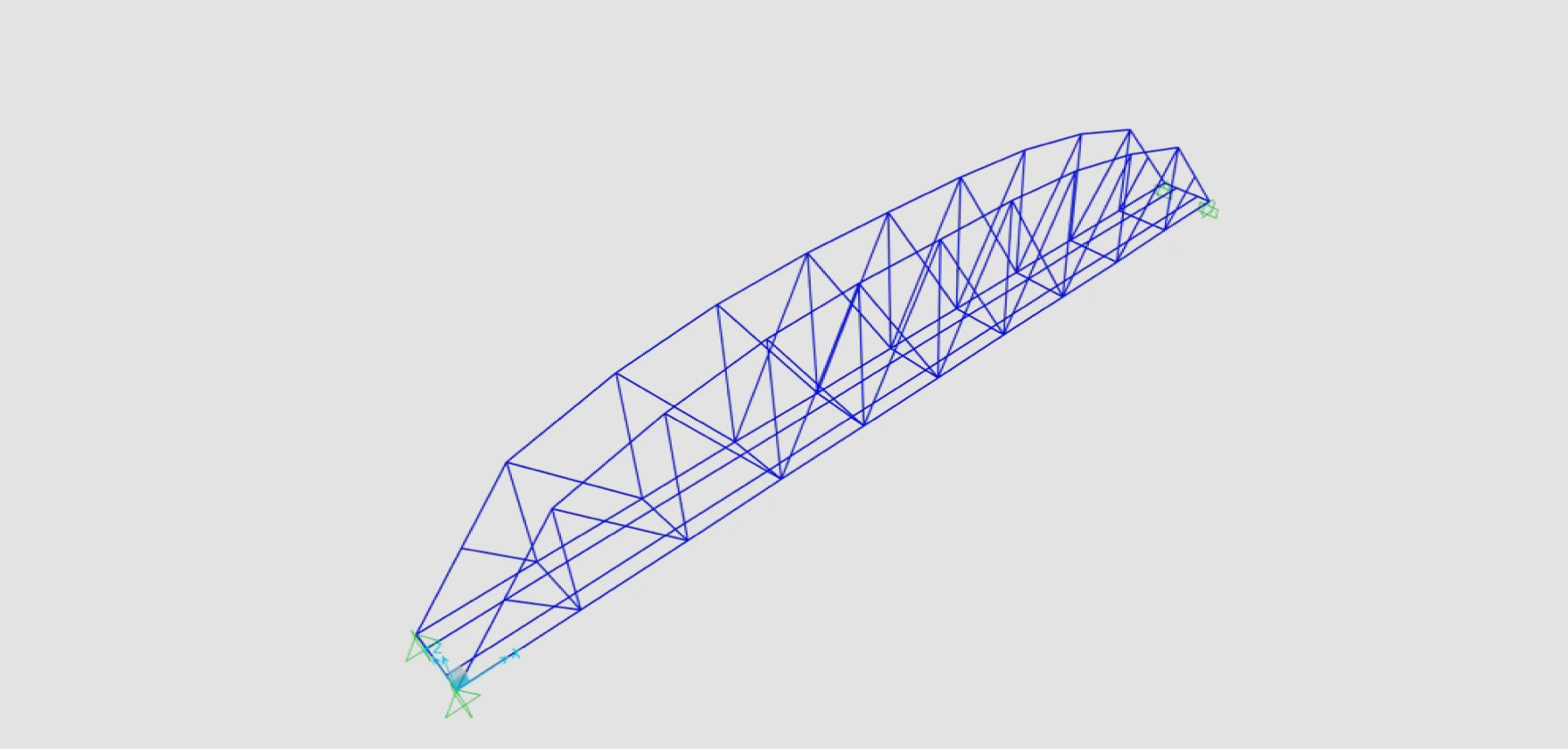 Engineering CAD rail bridge 3D model